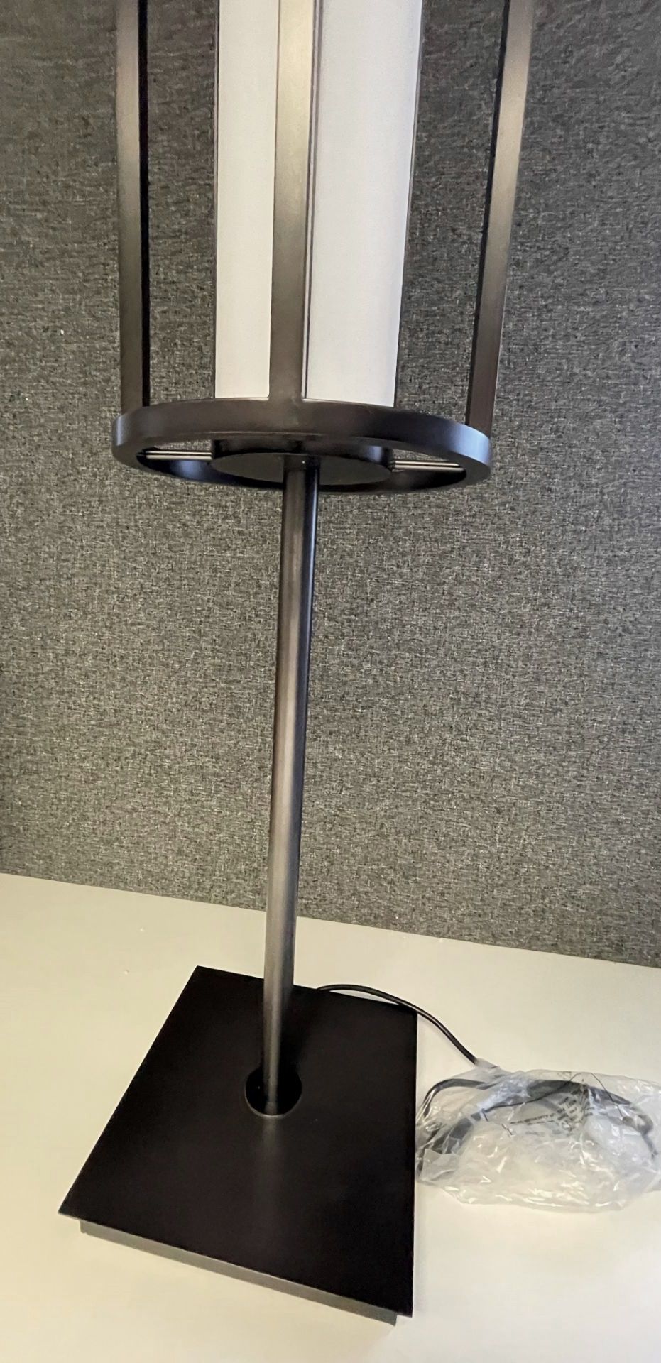 1 x Chelsom Art Deco Style Floor Lamp in Black/Bronze Height 161cm x 30cm Diameter - Unused - Image 6 of 6