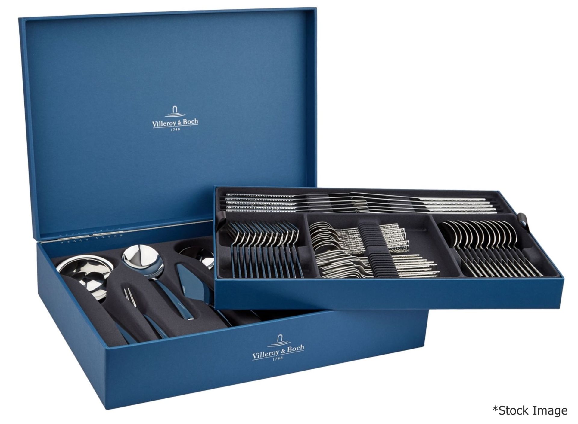 1 x VILLEROY & BOCH 'Piemont' 70-Piece Cutlery Lunch Set - Original £929.00 - Unused Boxed Stock -