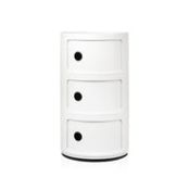 1 x 3 Tier Componibili Storage Unit White - Dimensions: 32(w) x 32(d) x 60(h) cm - Brand New Boxed S