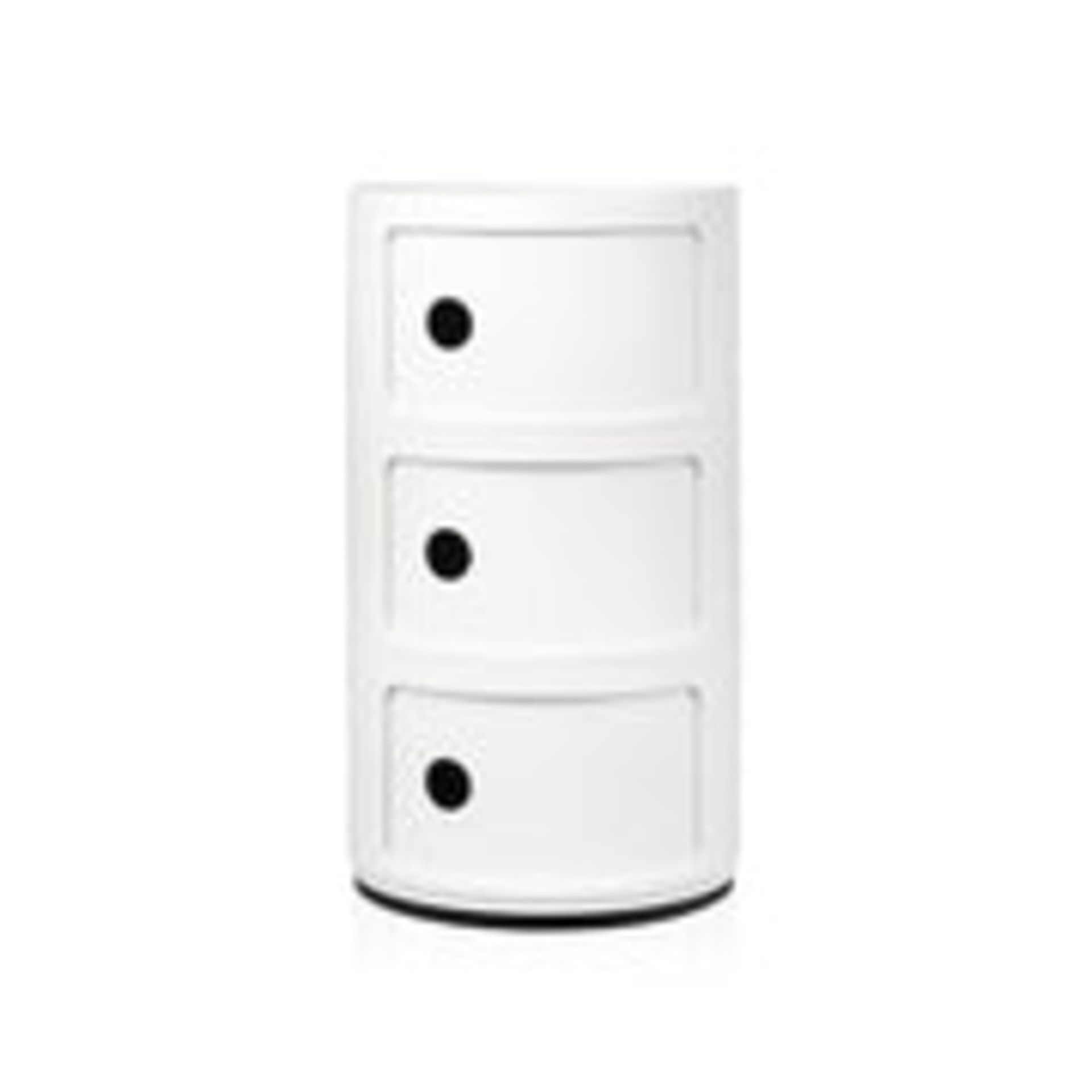 1 x 3 Tier Componibili Storage Unit White - Dimensions: 32(w) x 32(d) x 60(h) cm - Brand New Boxed S
