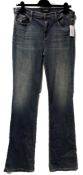 1 x J Brand Denim Bootcut Jeans - Size: 32 - Material: 93% Cotton, 5% Polyester, 2% Elastane -