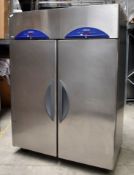 1 x Williams Double Door Upright Side by Side Refrigerator With Gastro Food Trays and Storage