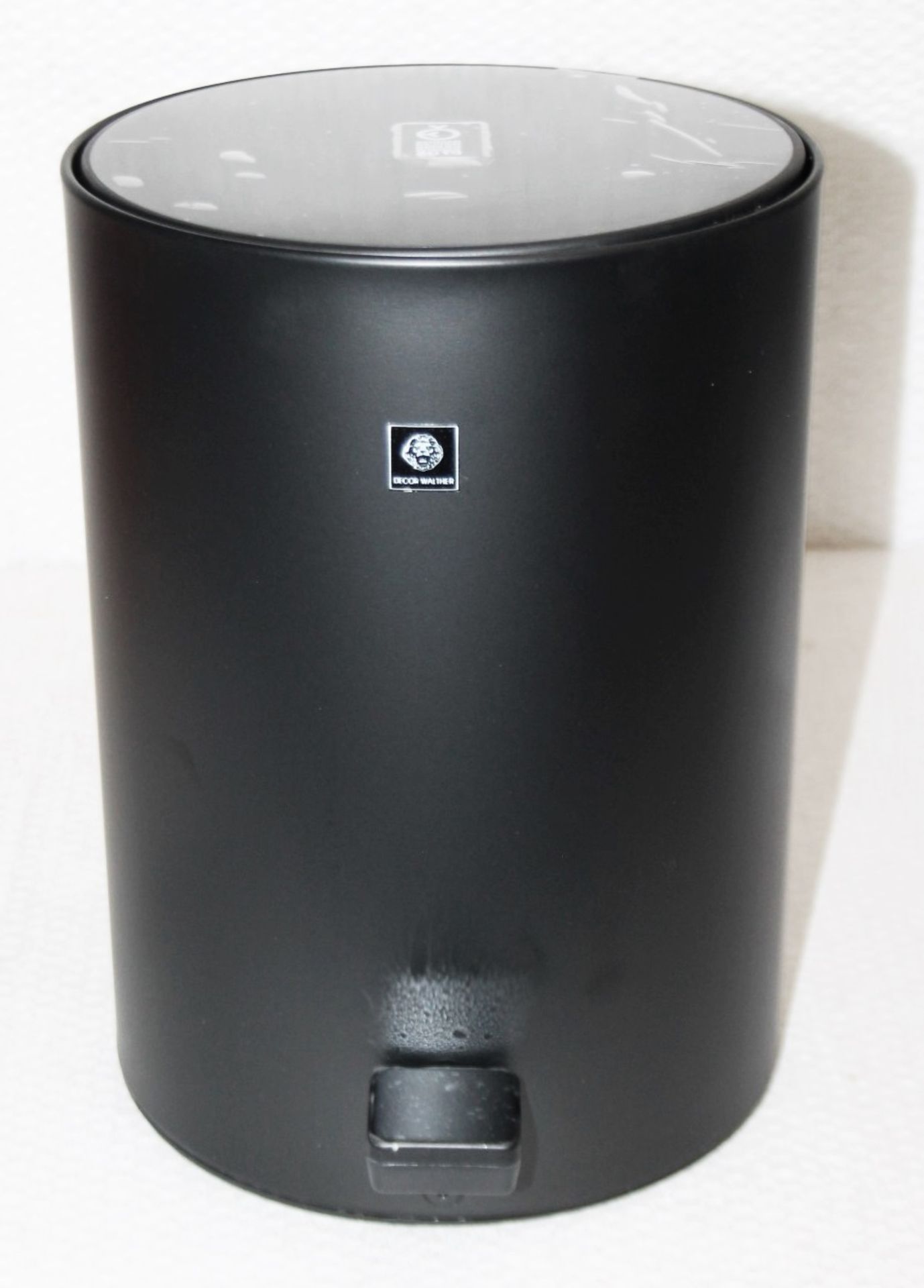 1 x DECOR WALTHER 'TE50' Designer Soft-Close Pedal Bin In Matt Black - Original Price £237.00 - - Image 2 of 7