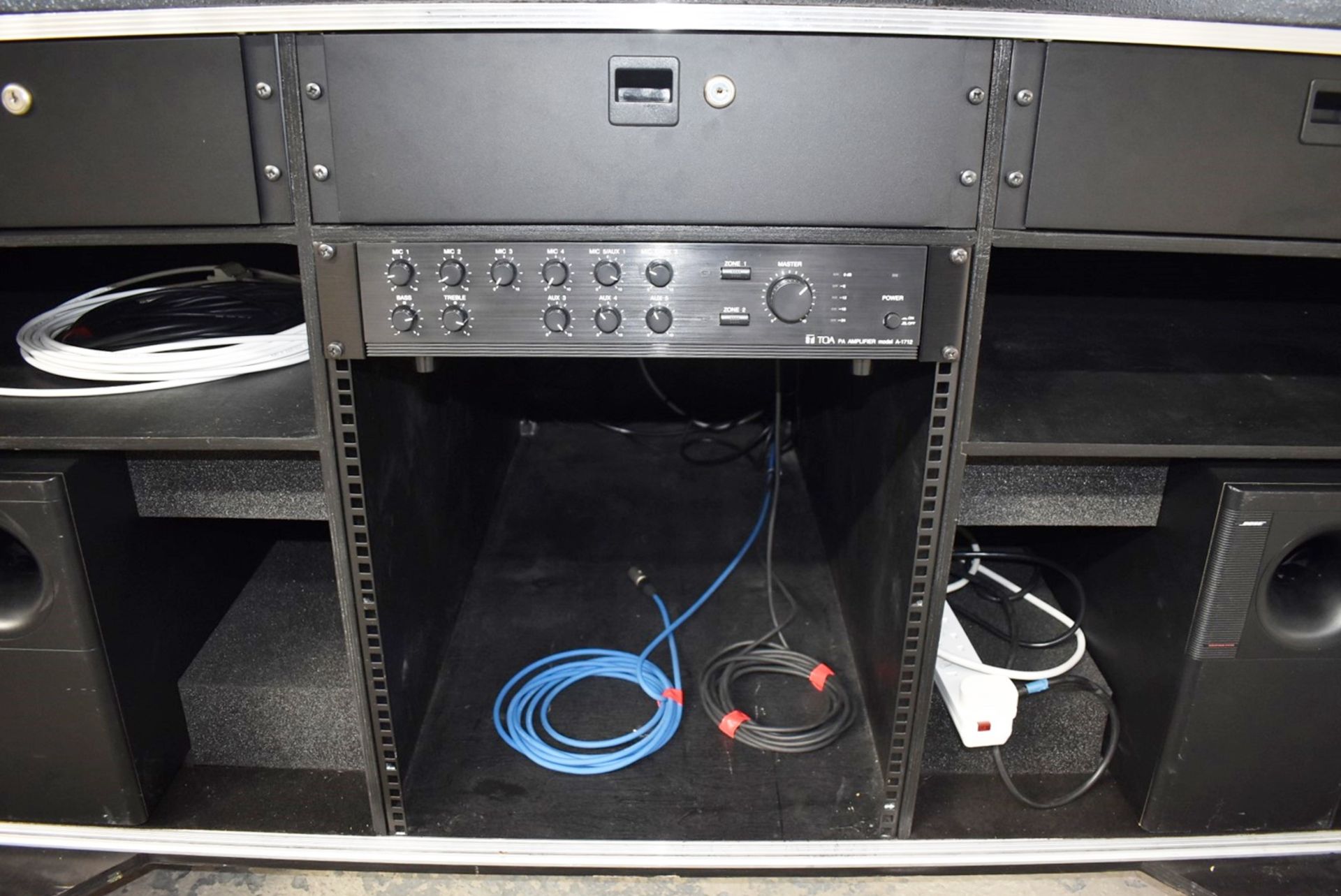 1 x Mobile DJ Booth in Shock Solutions Flight Case - Features Equipment By Pioneer, Technics & Bose! - Image 70 of 95