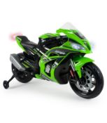 1 x Injusa Kids Electric Ride On Kawasaki ZX10 12V Motorcycle - 6495 - HTYS174 - CL987 - Location:
