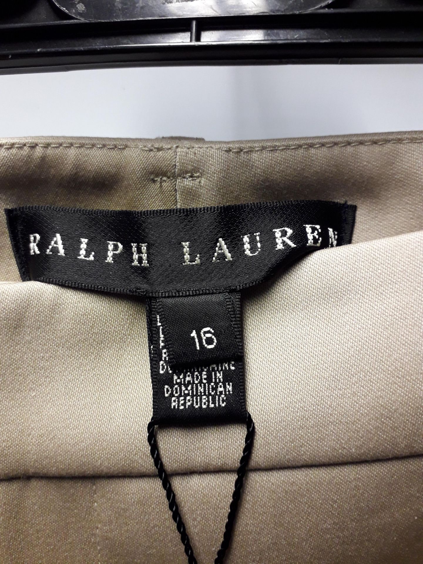 1 x Ralph Lauren Beige Heidi Trousers - Size: 16 - Material: 58% Wool, 40% Cotton, 2% Elastane - - Image 3 of 4