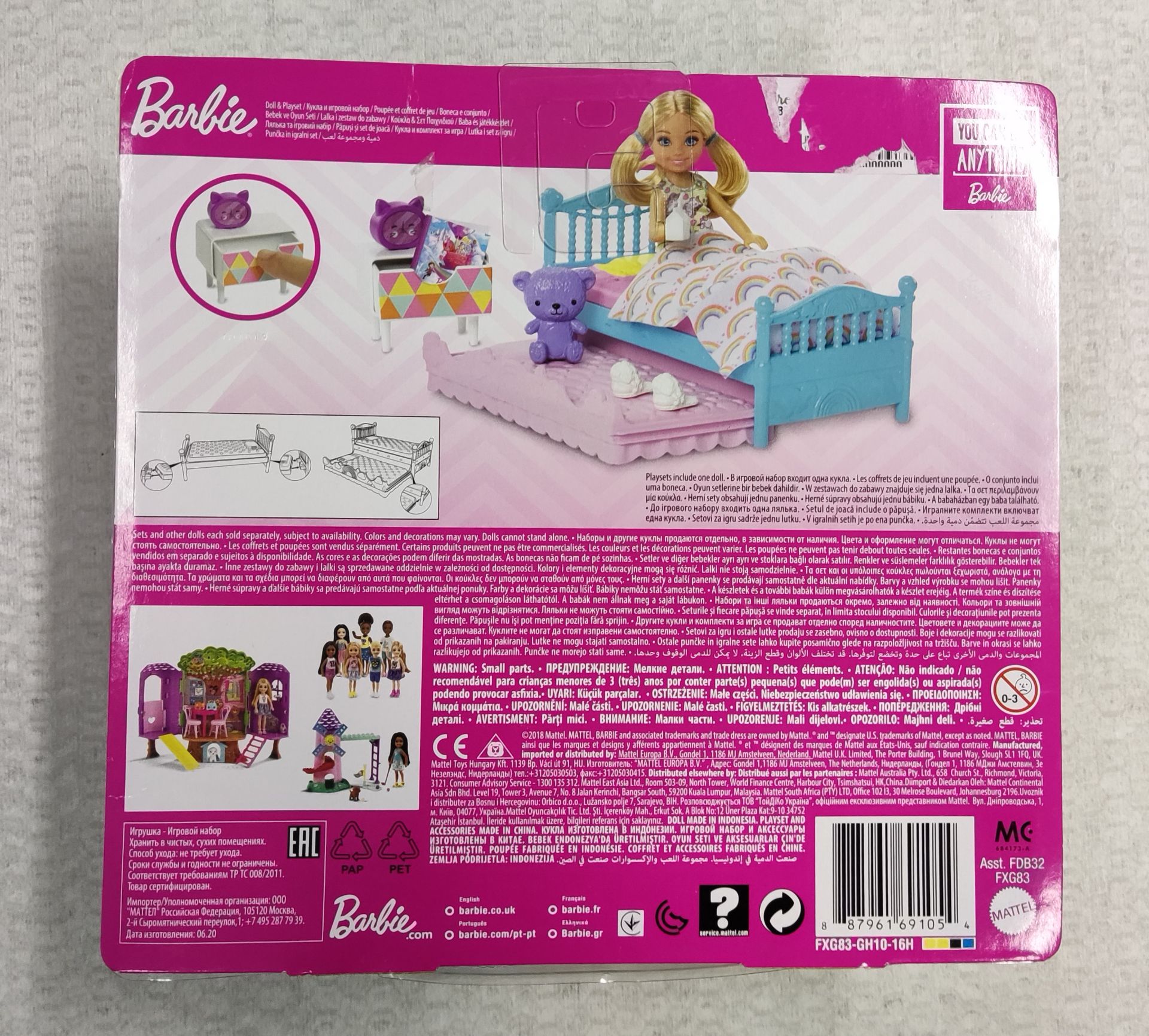 1 x Barbie Club Chelsea 15cm Doll and Bedroom Playset - New/Boxed - Image 4 of 5