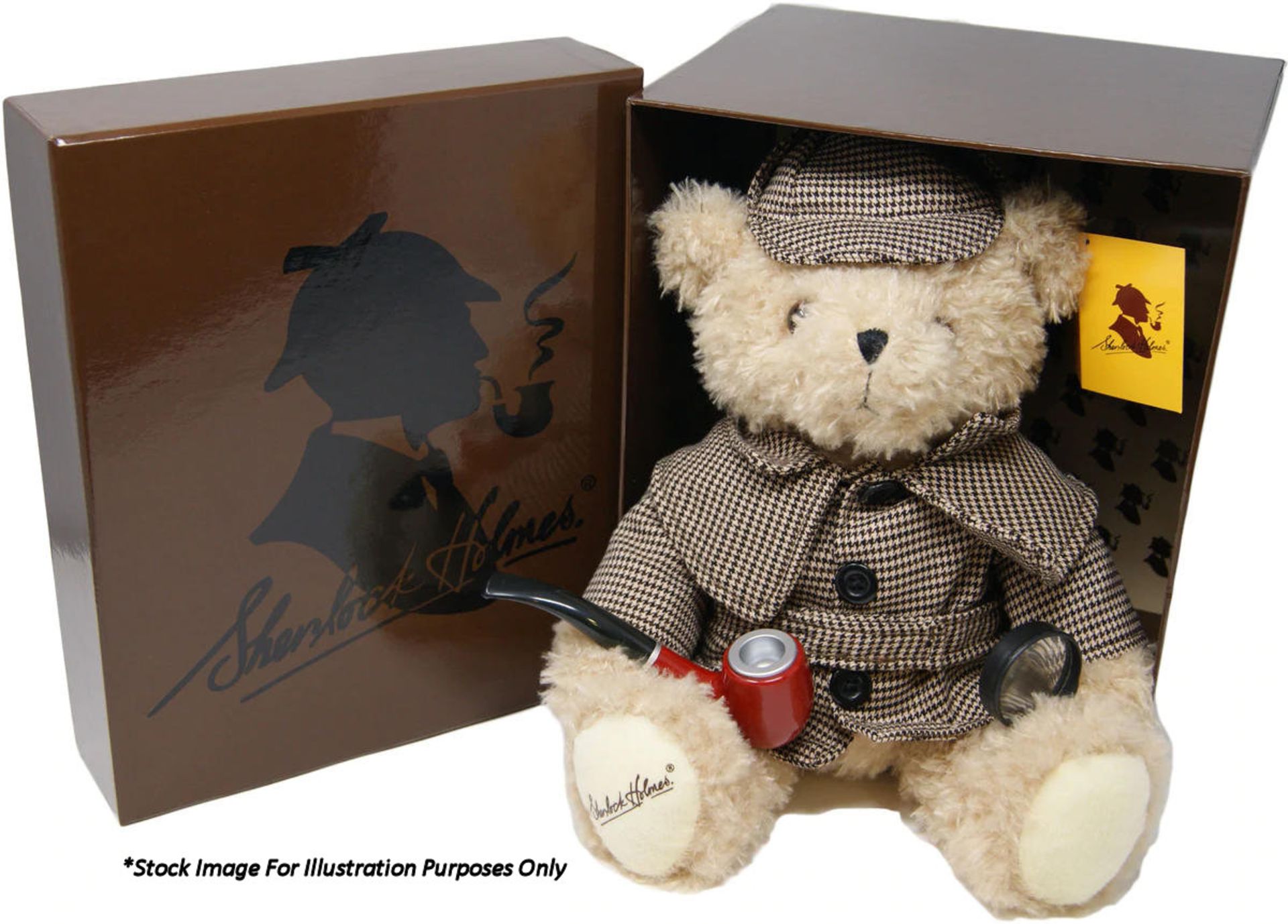 1 x Sherlock Holmes 36cm Teddy Bear - New/Boxed
