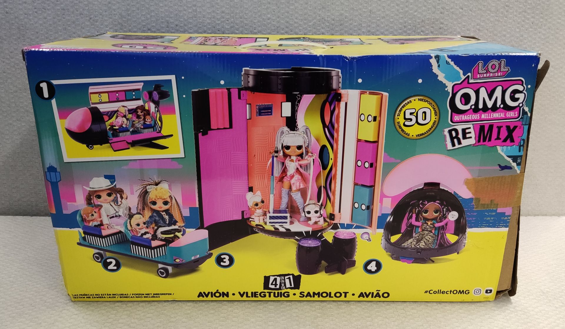 1 x LOL Surprise OMG Remix 4 in 1 Plane Playset - New/Boxed - Image 4 of 7