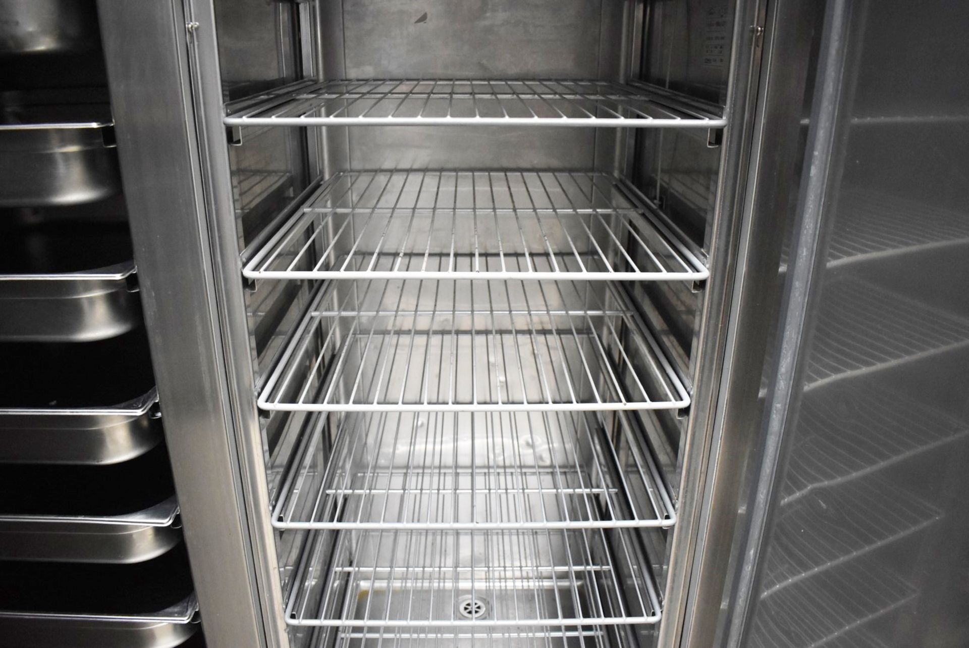 1 x Williams Double Door Upright Side by Side Refrigerator With Gastro Food Trays and Storage - Image 12 of 18