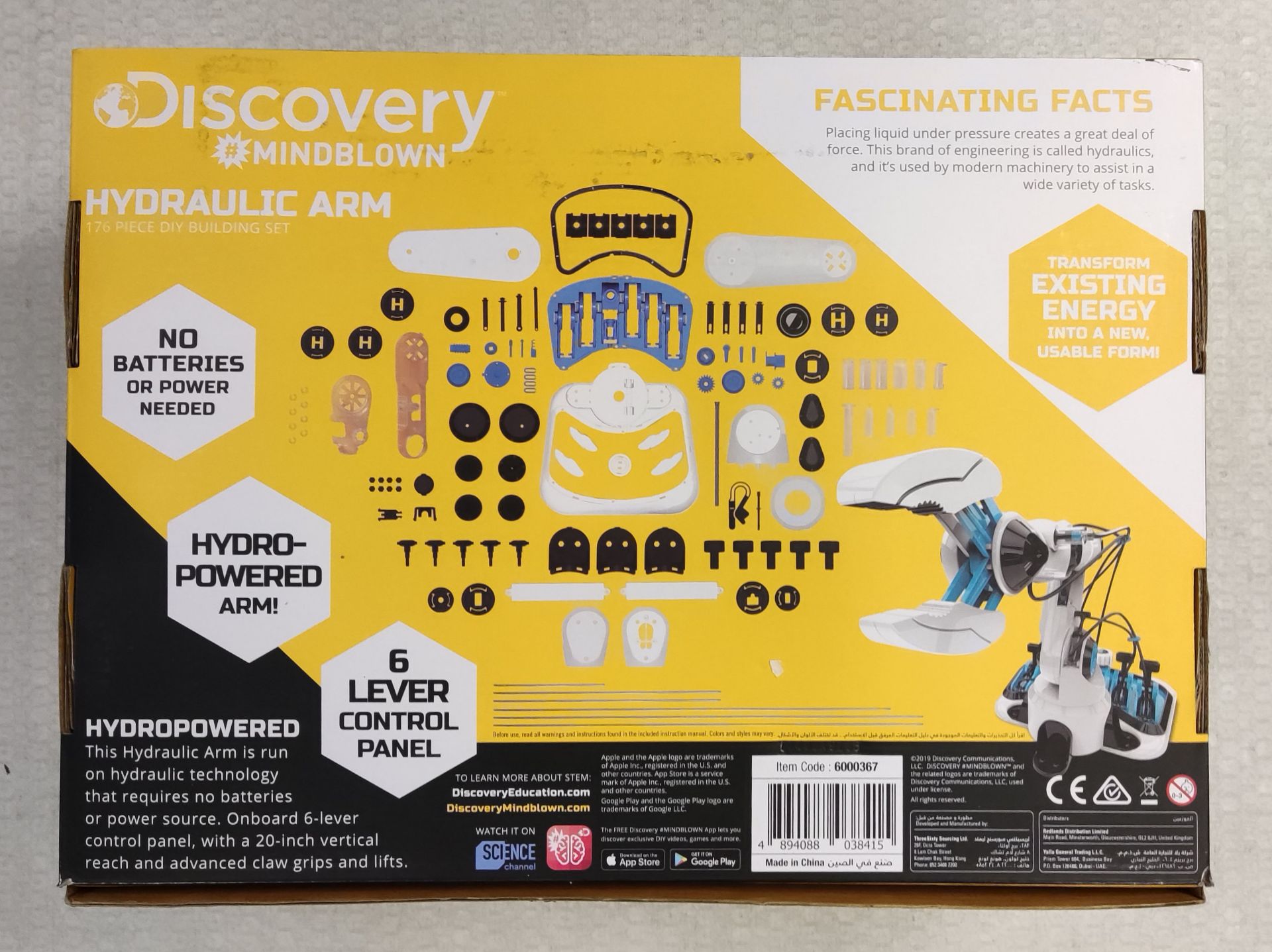 1 x Discovery Mindblown STEM Hydraulic Arm Building Set - New/Boxed - Image 3 of 7