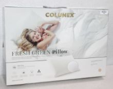 1 x COLUNEX Fresh Green Pillow (40cm x 60cm) - Original Price £102.00 - Unused Boxed Stock