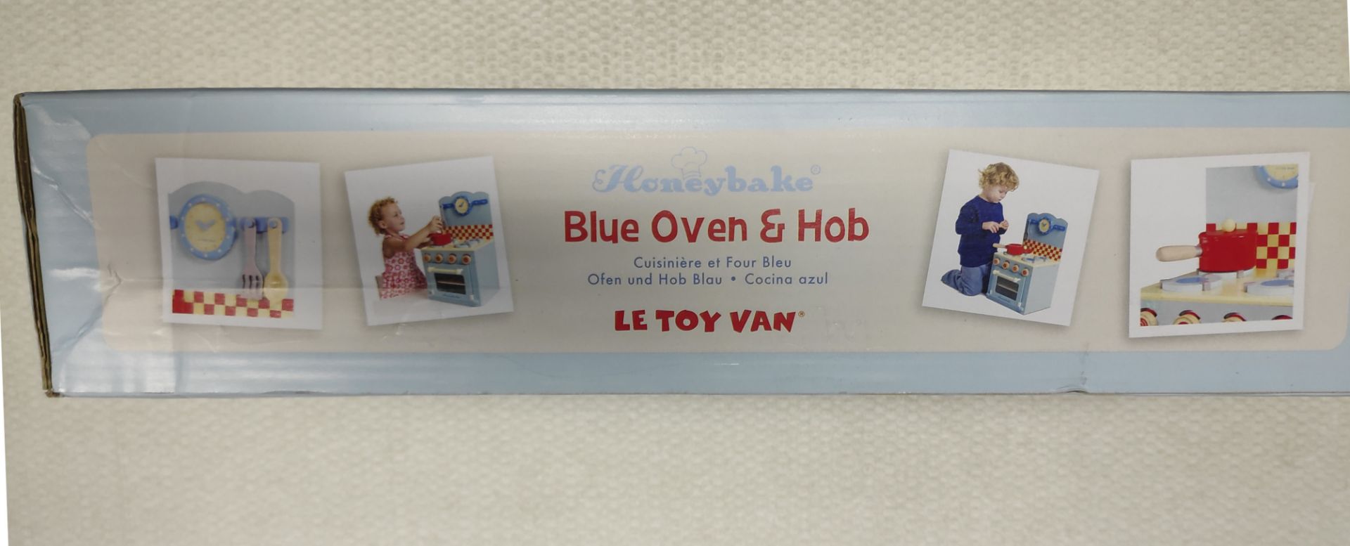 1 x Le Toy Van Honeybake Childrens Wooden Blue Oven & Hob - New/Boxed - Image 4 of 7