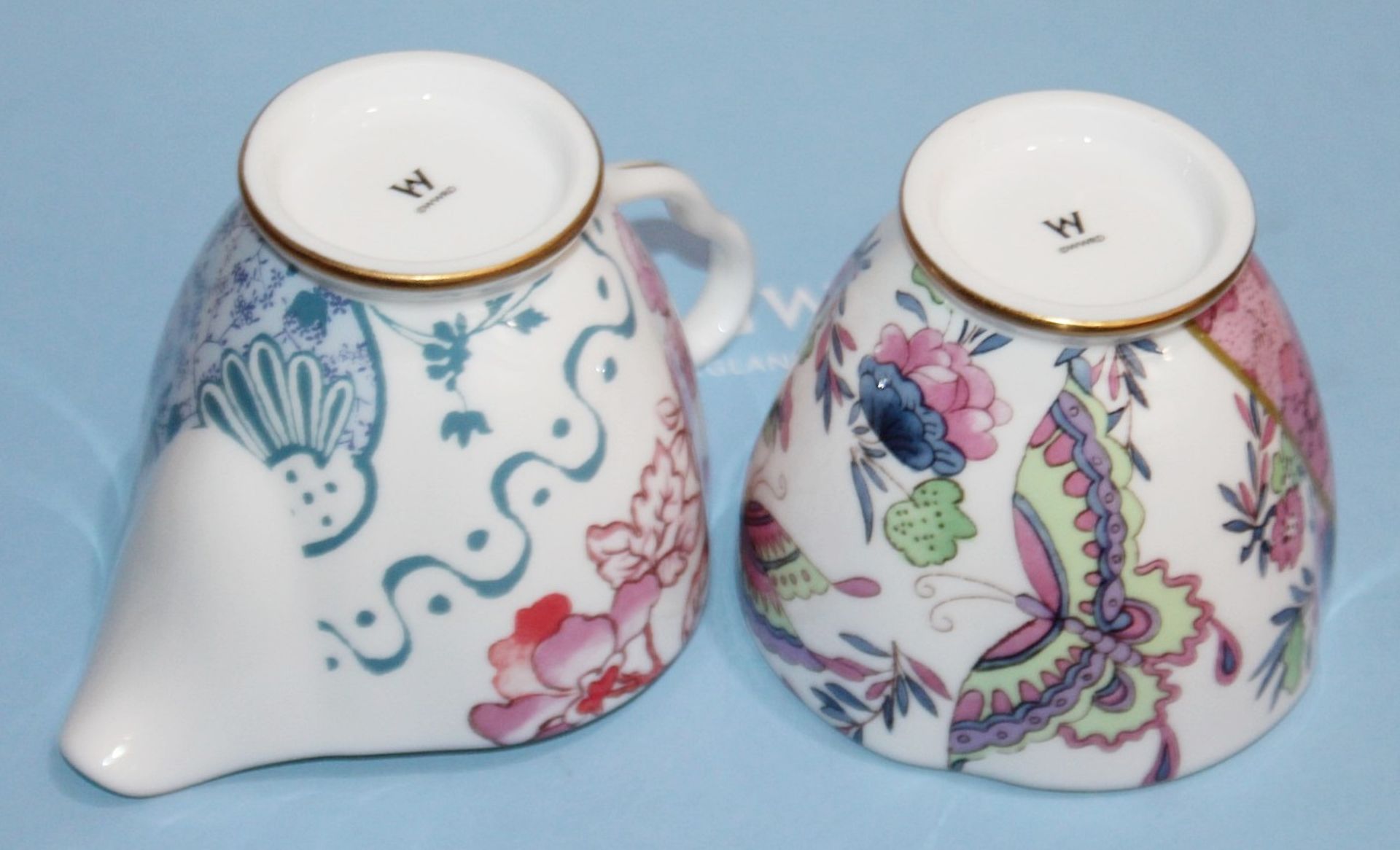 1 x WEDGWOOD 'Butterfly Bloom' Fine Bone China Teapot, Creamer And Sugar Bowl Set - RRP £195.00 - Image 7 of 8