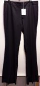 1 x Valentino R.E.D Navy Trousers - Size: 20 - Material: 58% Viscose, 40% Wool, 2% Elastane - From a