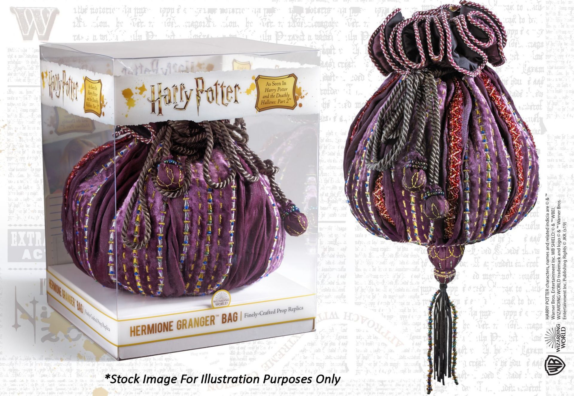 1 x Harry Potter Hermione Granger Bag Prop Replica - New/Boxed