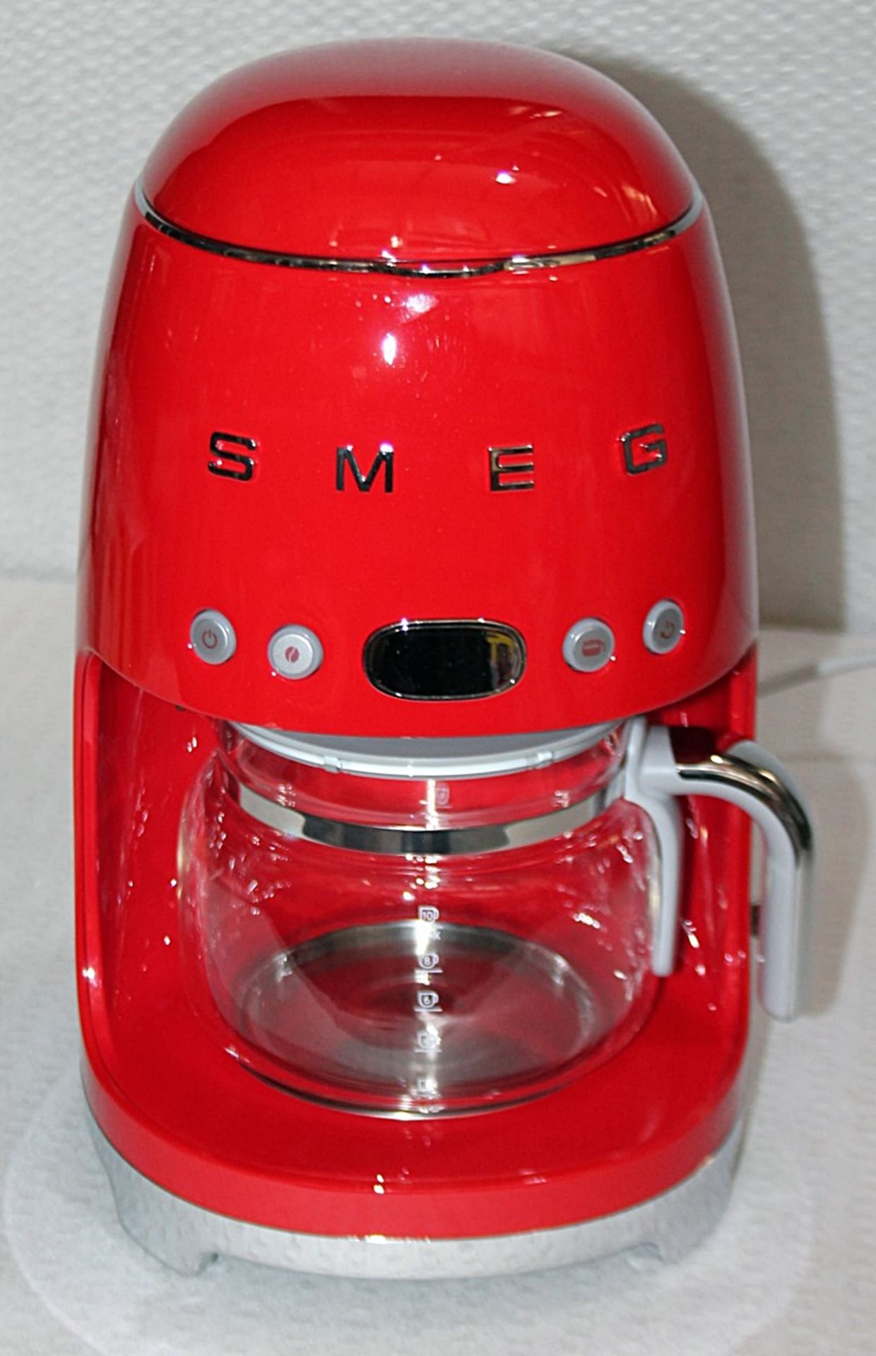 1 x SMEG 'Drip' Filter Coffee Machine In Red - Original Price £199.00 - Unused Boxed Stock - Image 3 of 14