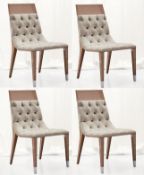4 x GIORGIO COLLECTION 'Sunrise' Italian Designer Dining Chairs - Pre-owned In Good Condition