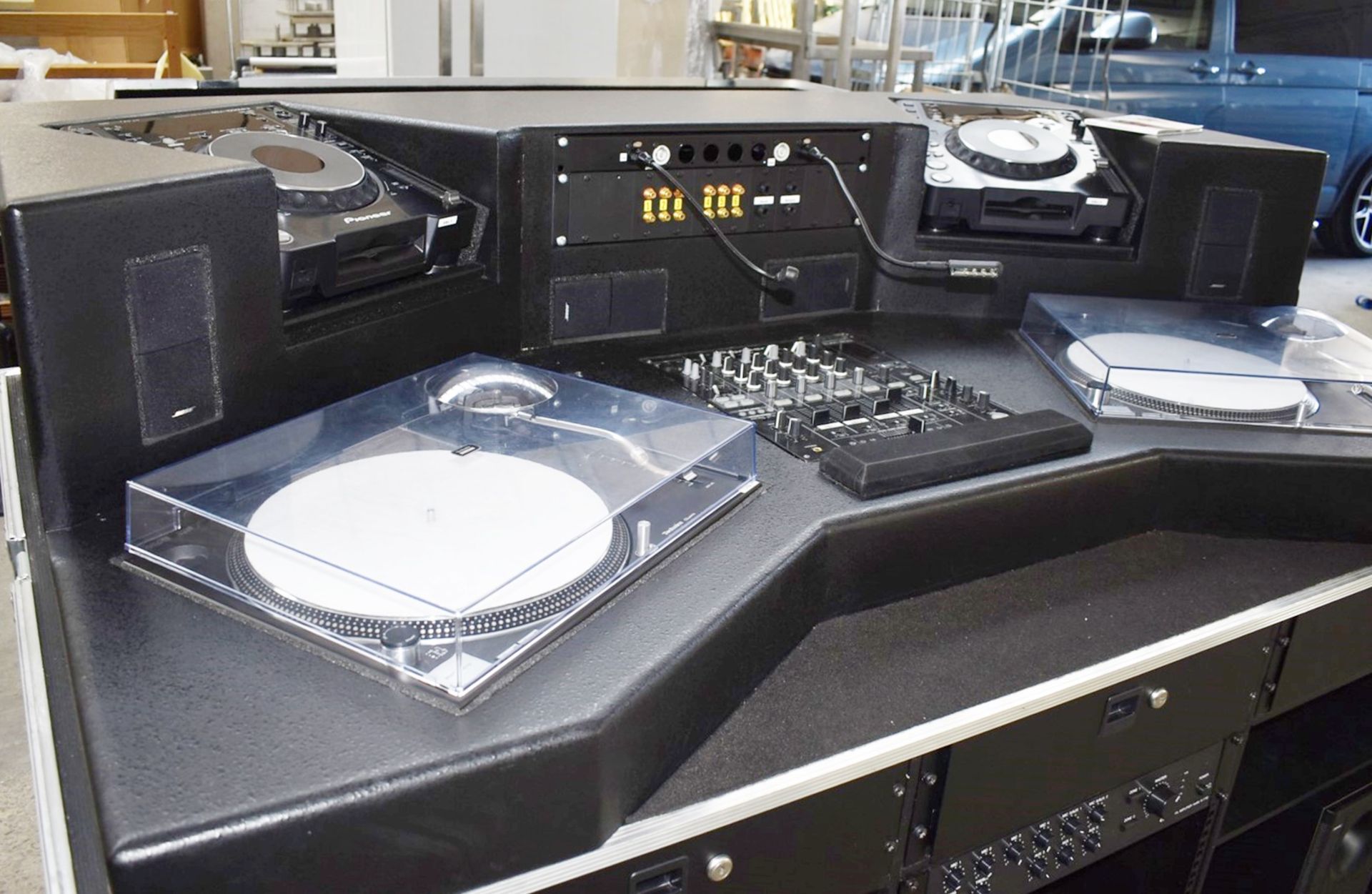 1 x Mobile DJ Booth in Shock Solutions Flight Case - Features Equipment By Pioneer, Technics & Bose! - Image 76 of 95