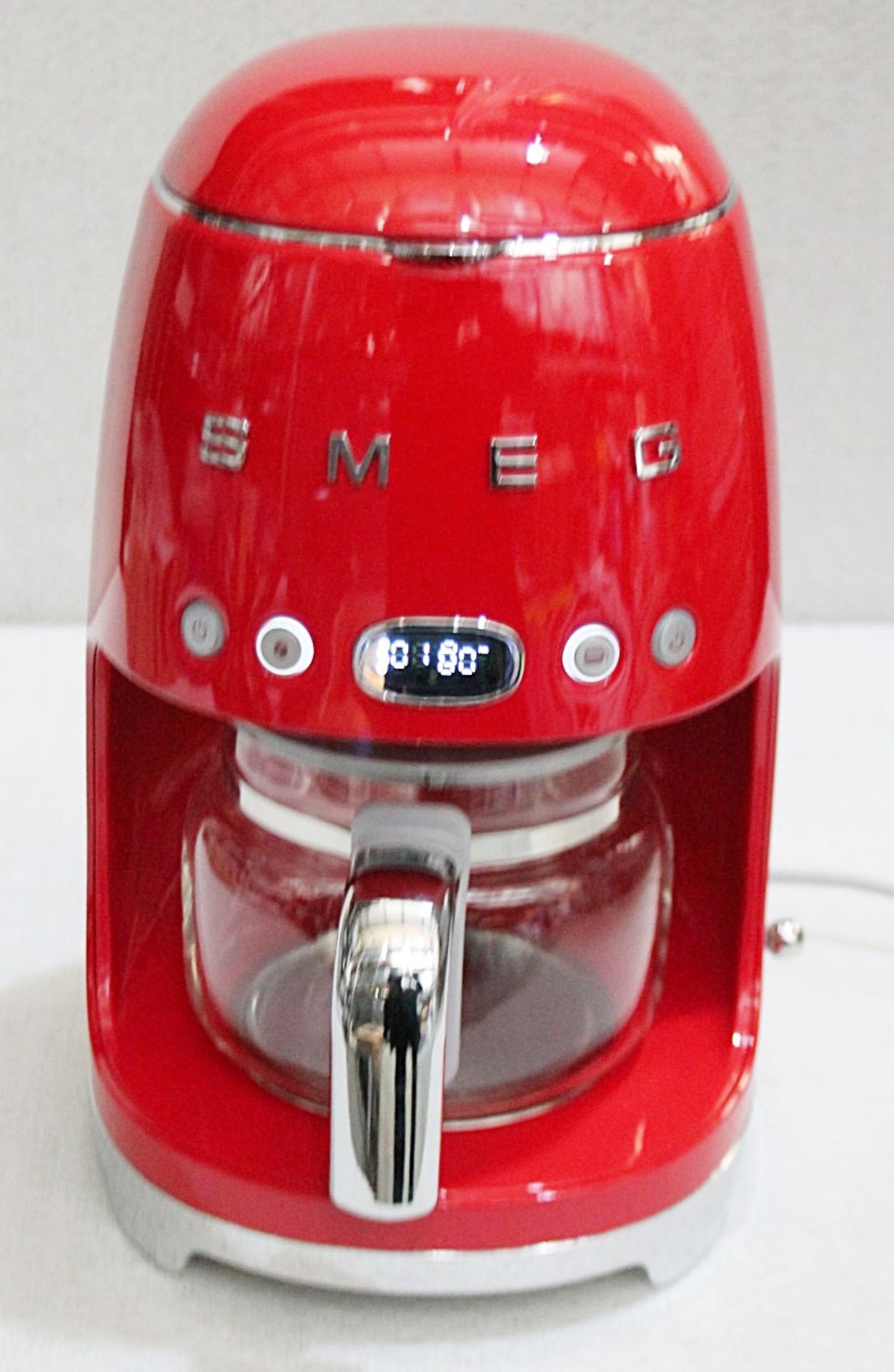 1 x SMEG 'Drip' Filter Coffee Machine In Red - Original Price £199.00 - Unused Boxed Stock - Image 2 of 14