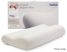 1 x TEMPUR Medium Original Pillow (31cm x 61cm) Original Price £105.00 - Unused Boxed Stock
