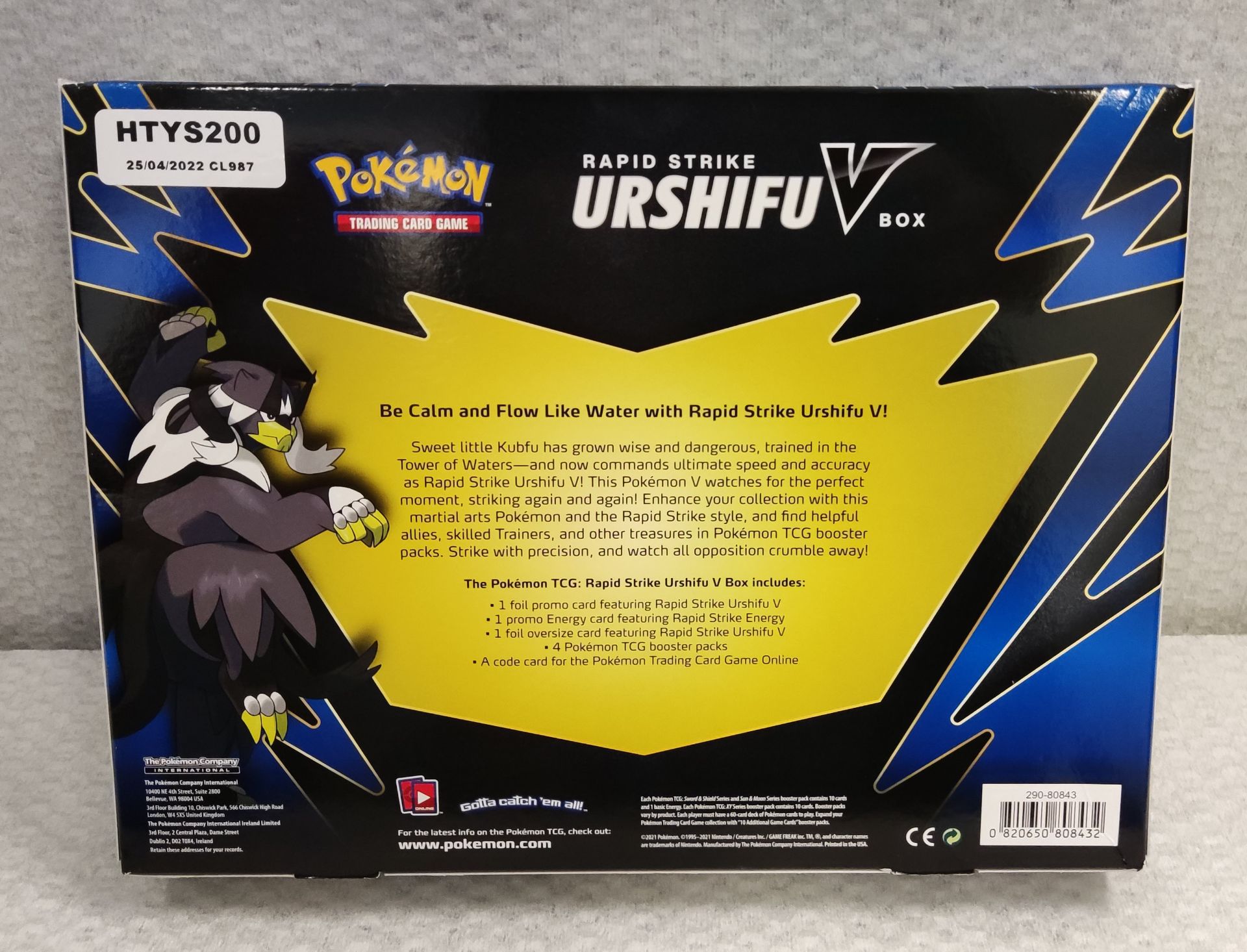 1 x Pokemon TCG Card Game Rapid Strike Urshifu V Box Set - New/Boxed - Image 3 of 7