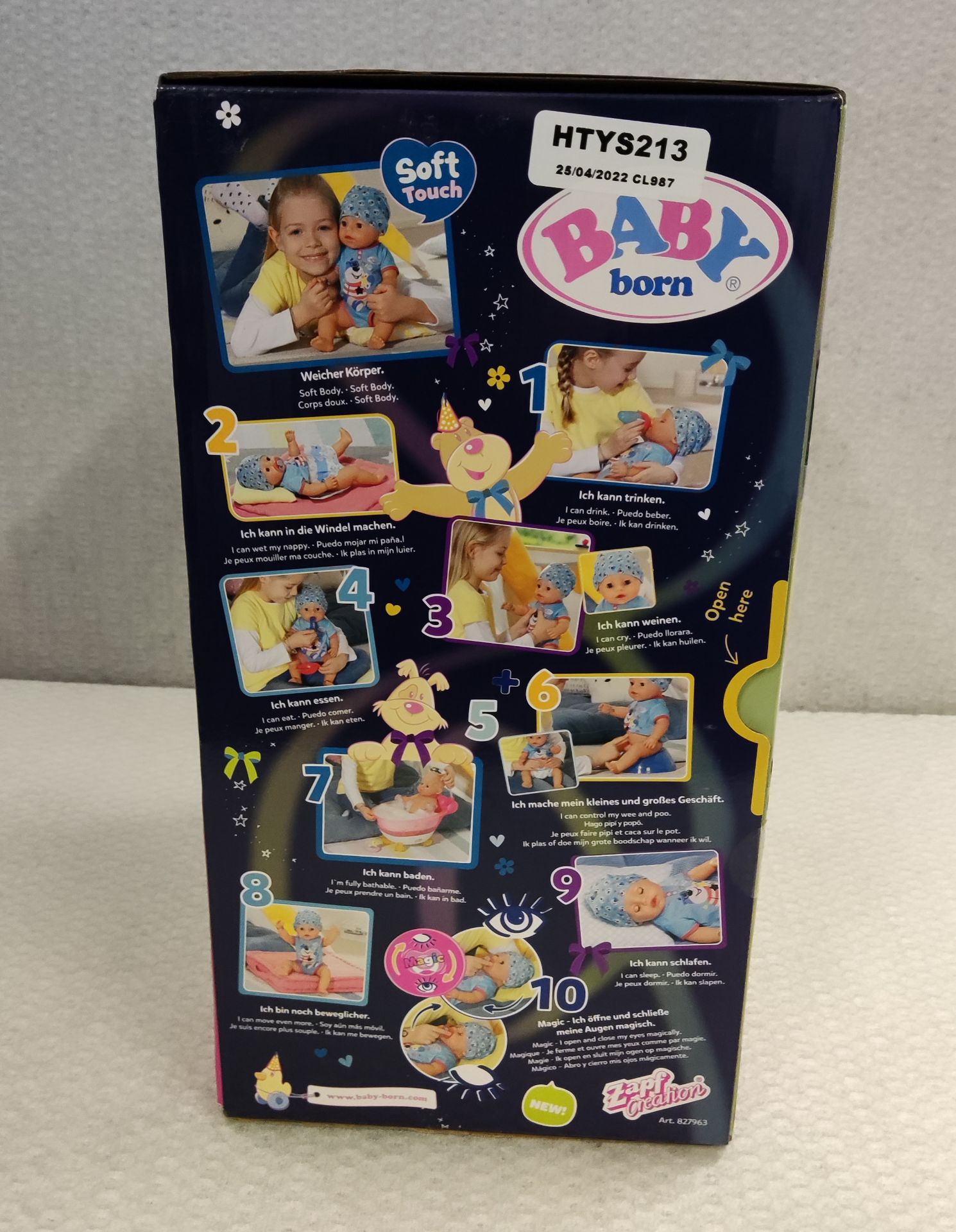 1 x Baby Born Magic Boy Doll - New/Boxed - Image 4 of 6