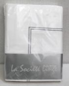 1 x AMALFI 'La Societe' 100% Fine Cotton Superking Superking Bedlinen Set - Original Price £339.00