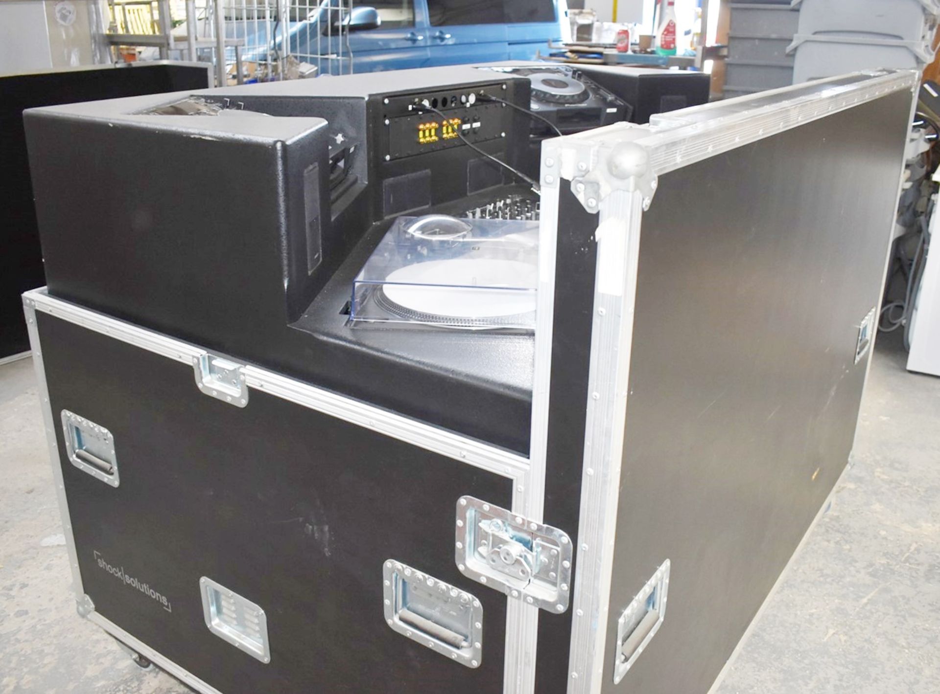 1 x Mobile DJ Booth in Shock Solutions Flight Case - Features Equipment By Pioneer, Technics & Bose! - Image 95 of 95