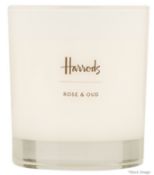 1 x HARRODS Rose And Oud Candle (230g) - Unused Boxed Stock - Ref: HAS533/FEB22/WH2/C5 - CL987 -
