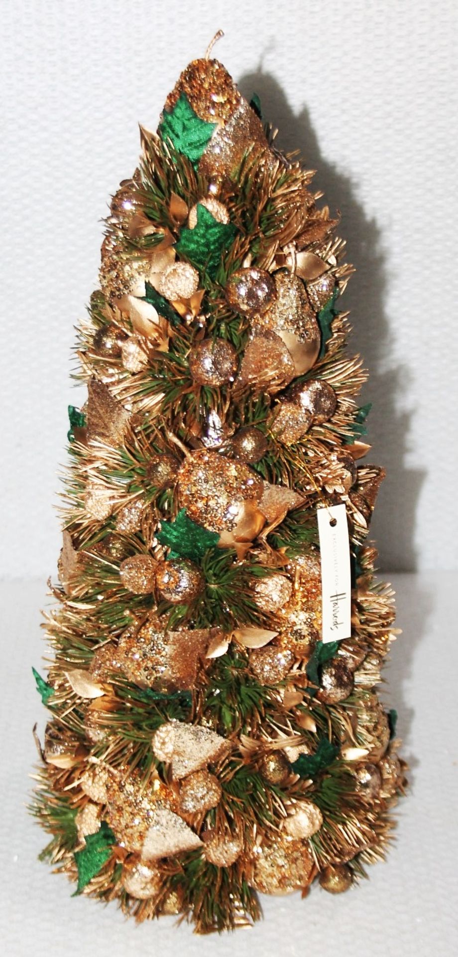 1 x SALZBURG CREATIONS Decorative 'Pear Tree' Ornament In Gold & Green - 18 Inches Tall - Original - Image 4 of 7