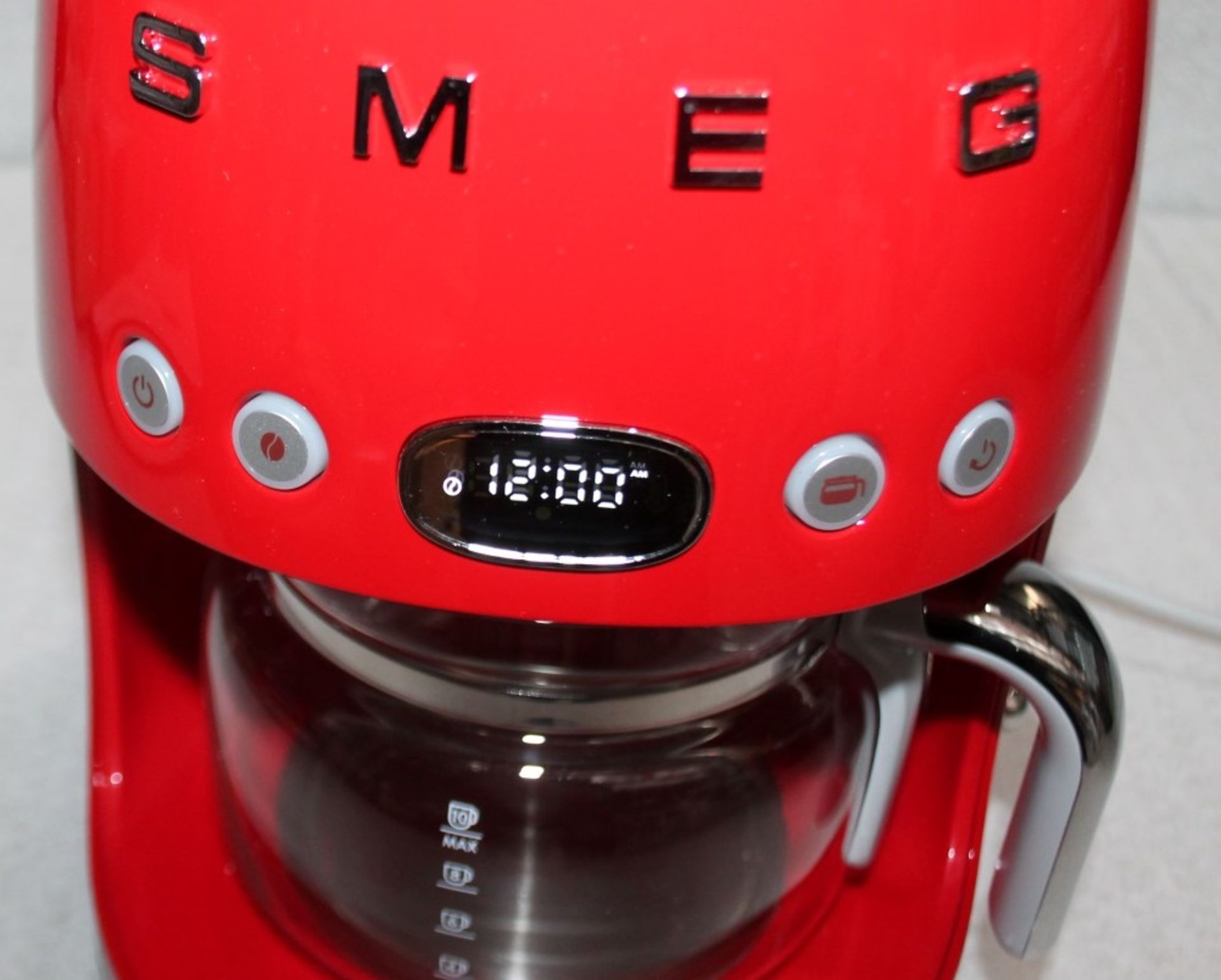 1 x SMEG 'Drip' Filter Coffee Machine In Red - Original Price £199.00 - Unused Boxed Stock - Image 14 of 14