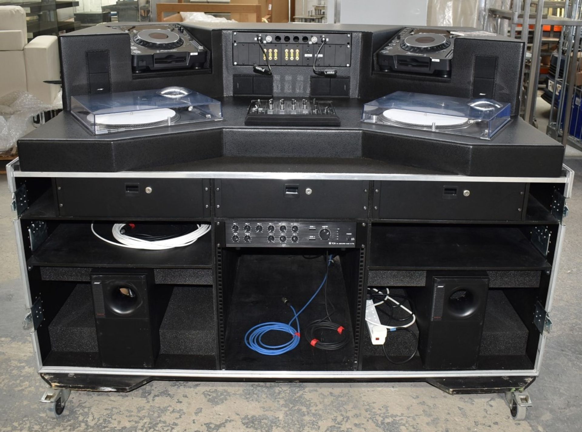 1 x Mobile DJ Booth in Shock Solutions Flight Case - Features Equipment By Pioneer, Technics & Bose! - Image 78 of 95