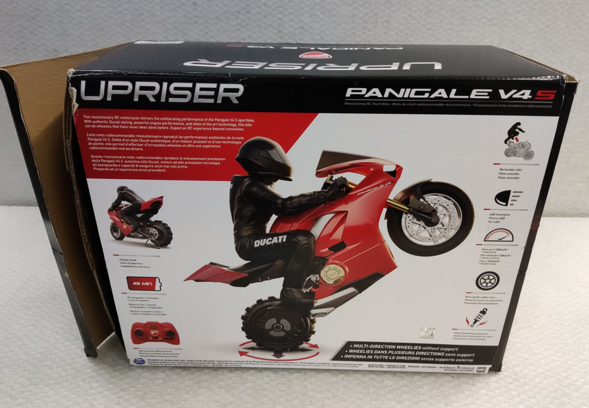 1 x Ducati Panigale V4S Upriser R/C Bike - New/Boxed - Image 3 of 9