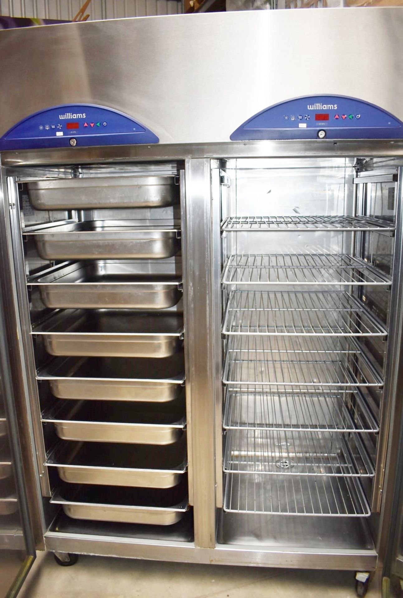 1 x Williams Double Door Upright Side by Side Refrigerator With Gastro Food Trays and Storage - Image 4 of 18