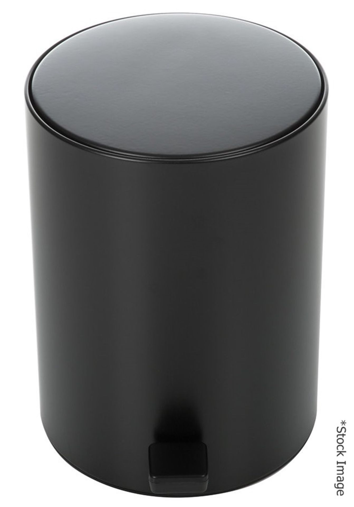 1 x DECOR WALTHER 'TE50' Designer Soft-Close Pedal Bin In Matt Black - Original Price £237.00 -