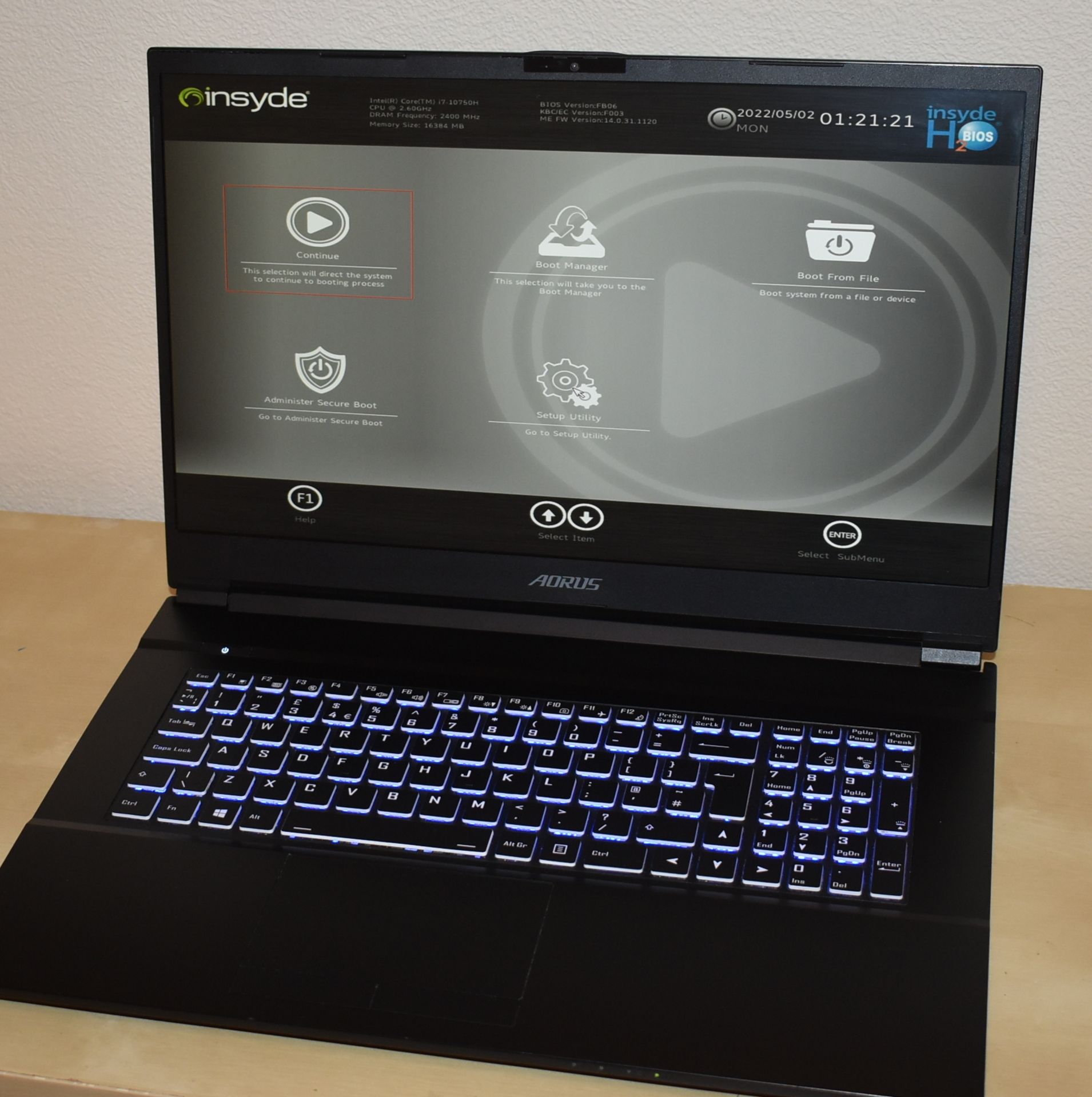 1 x Gigabyte Aorus 17.3 FHD Gaming Laptop - i7-10750H CPU, 16gb RAM, 500gb SSD. RTX2060 6gb Graphics - Image 15 of 37