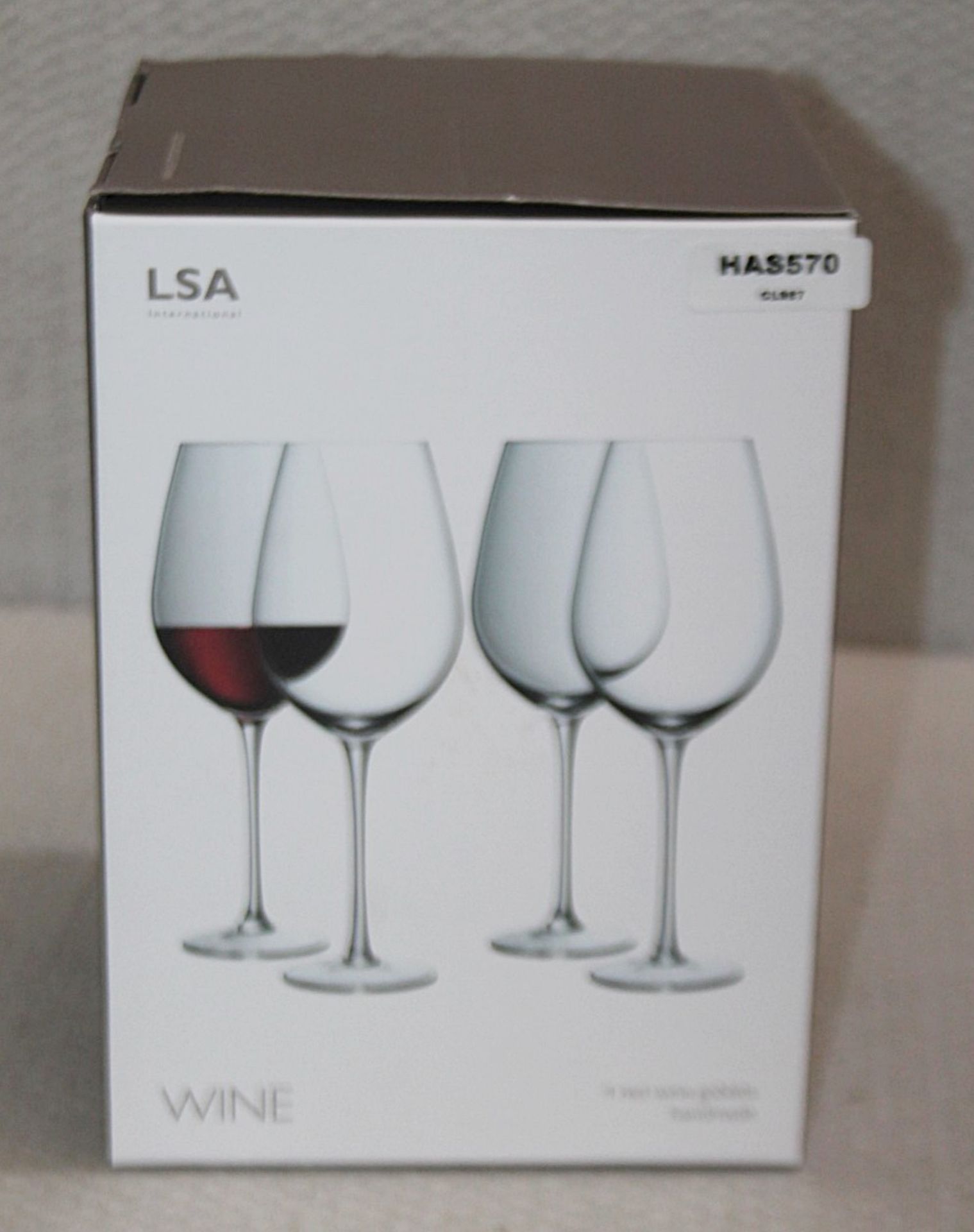 Set Of 4 x LSA INTERNATIONAL Mouth-Blown Red Wine Goblets (850ml) - Original Price £99.95 - Image 2 of 4