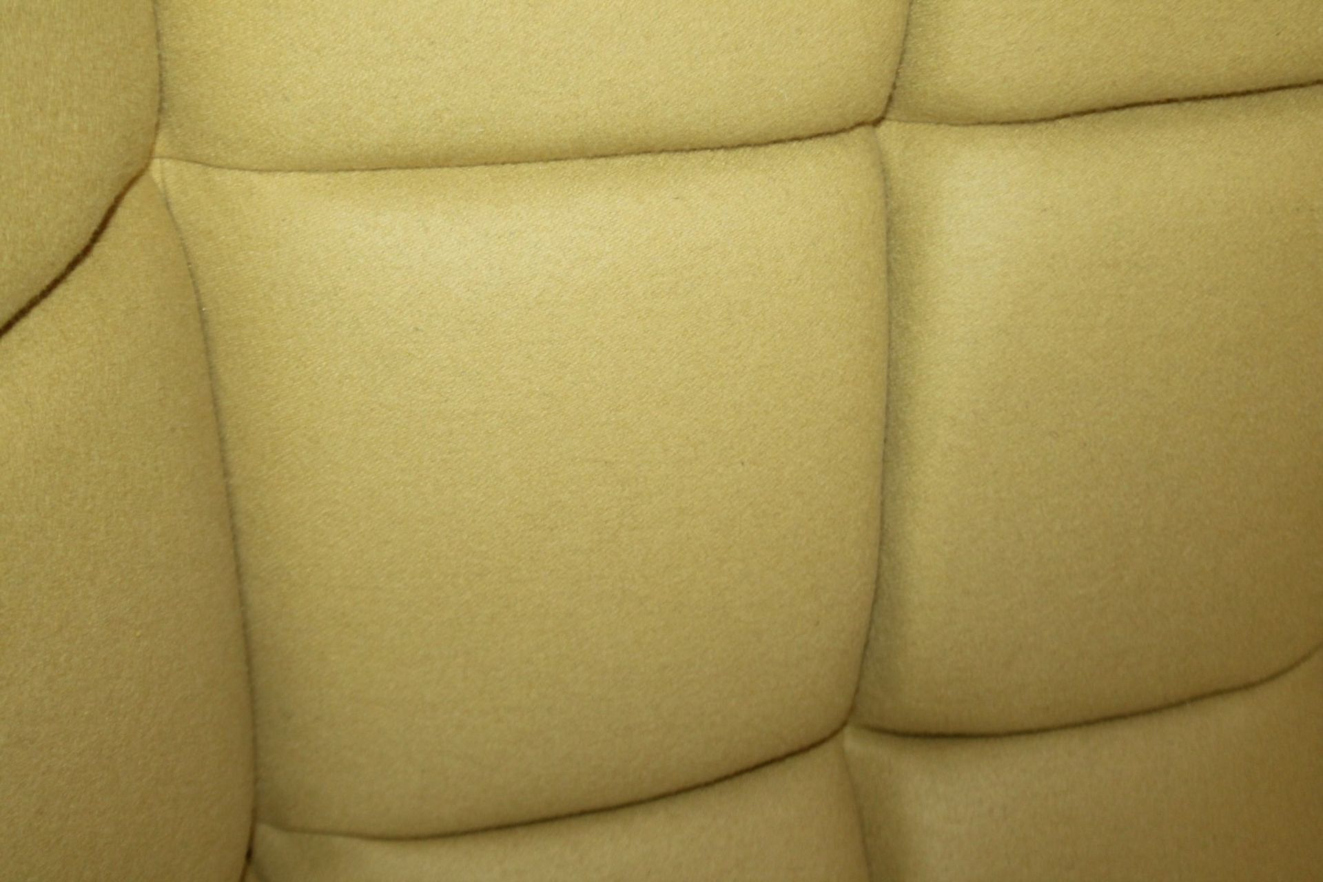 1 x Cashmere 'BLOCK' Upholstered Mid Century-Inspired Designer Lounge Chair - New Stock - Image 4 of 5