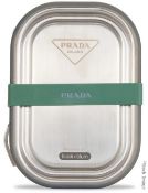 1 x PRADA Stainless Steel Lunch Box - Original Price £110.00 - Unused Boxed Stock