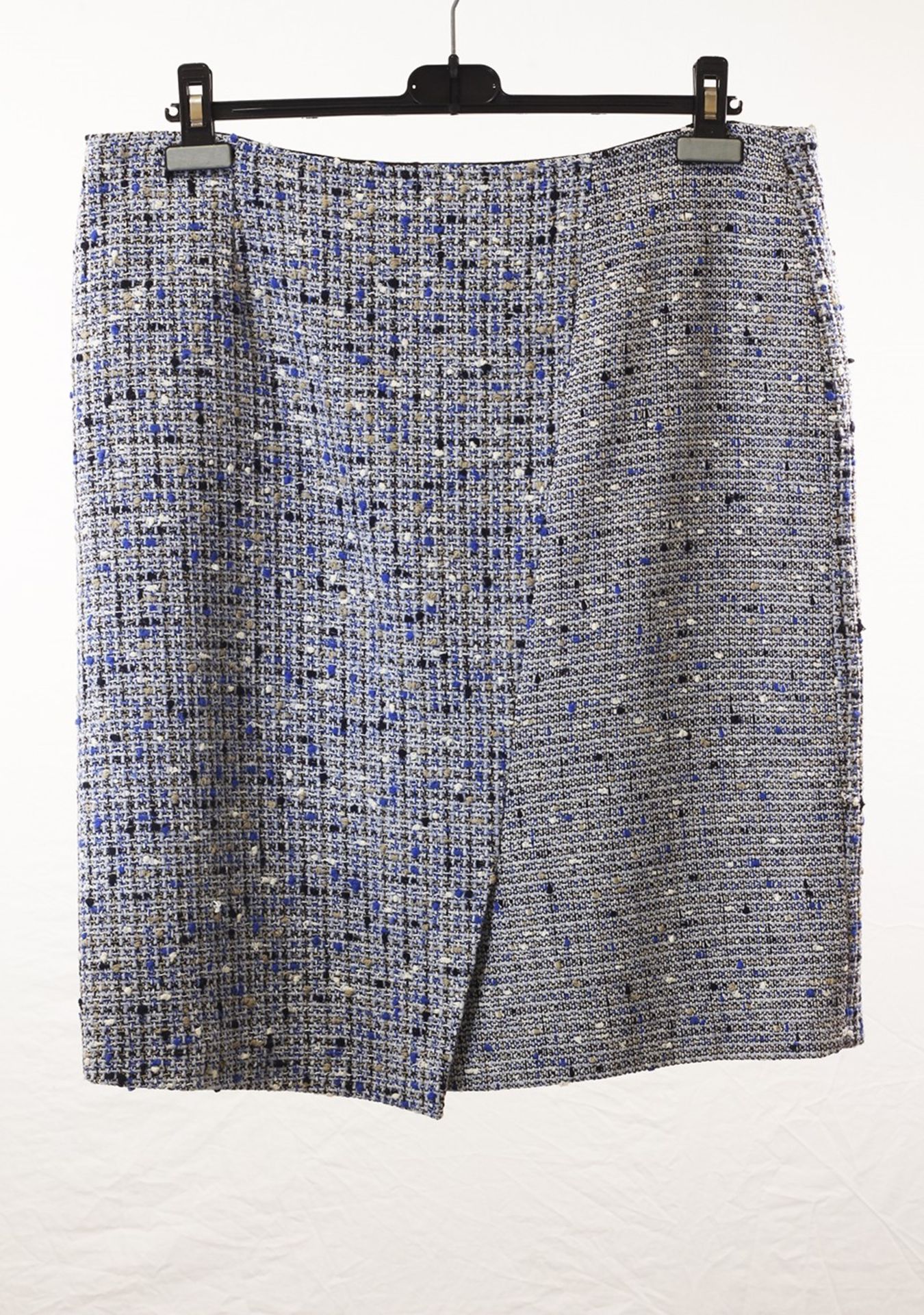 1 x Anne Belin Blue Tweed Skirt - Size: 20 - From A High End Clothing Boutique