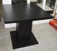 1 x Large Square Dining / Meeting Table In A Dark Wood Veneer - Ex-Showroom Piece - Ref: HAR122