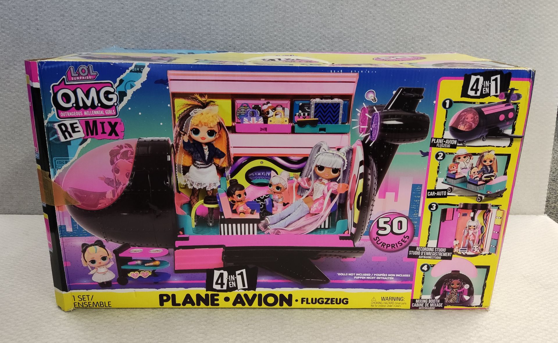 1 x LOL Surprise OMG Remix 4 in 1 Plane Playset - New/Boxed - Image 2 of 7