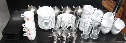 Large Assortment Of Ceramic Tableware, Metal Teapots And Glassware - 72 x Pieces In Total - Recently