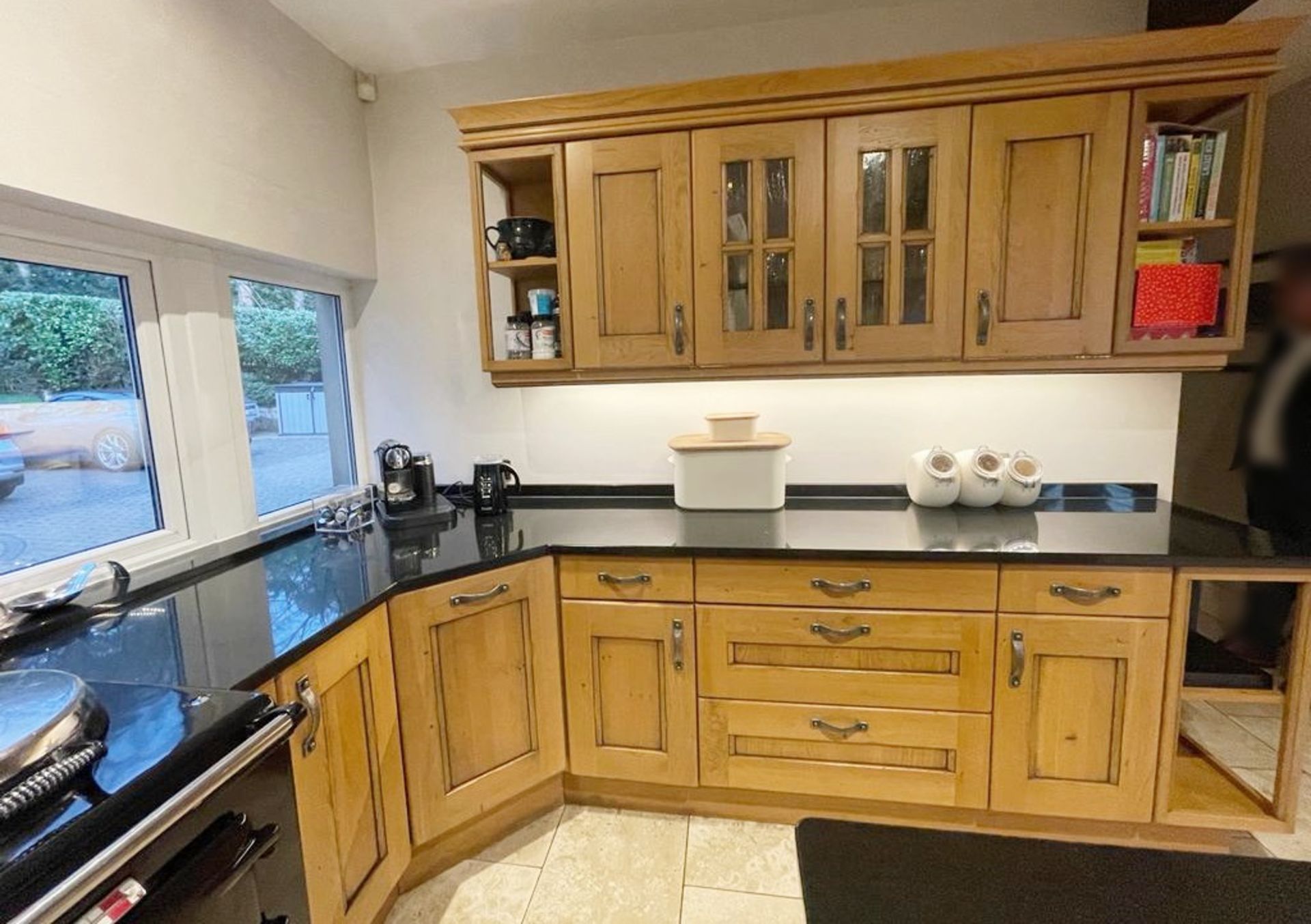 1 x Bespoke Fitted Solid Oak Kitchen With Black Granite Worktops, Central Island, Attached Dining - Image 21 of 65