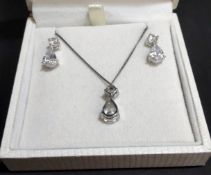1 x IVORY & CO Bridal Necklace & Earing Set - New/Unused Boxed Stock - CL733 - Ref: 690 -