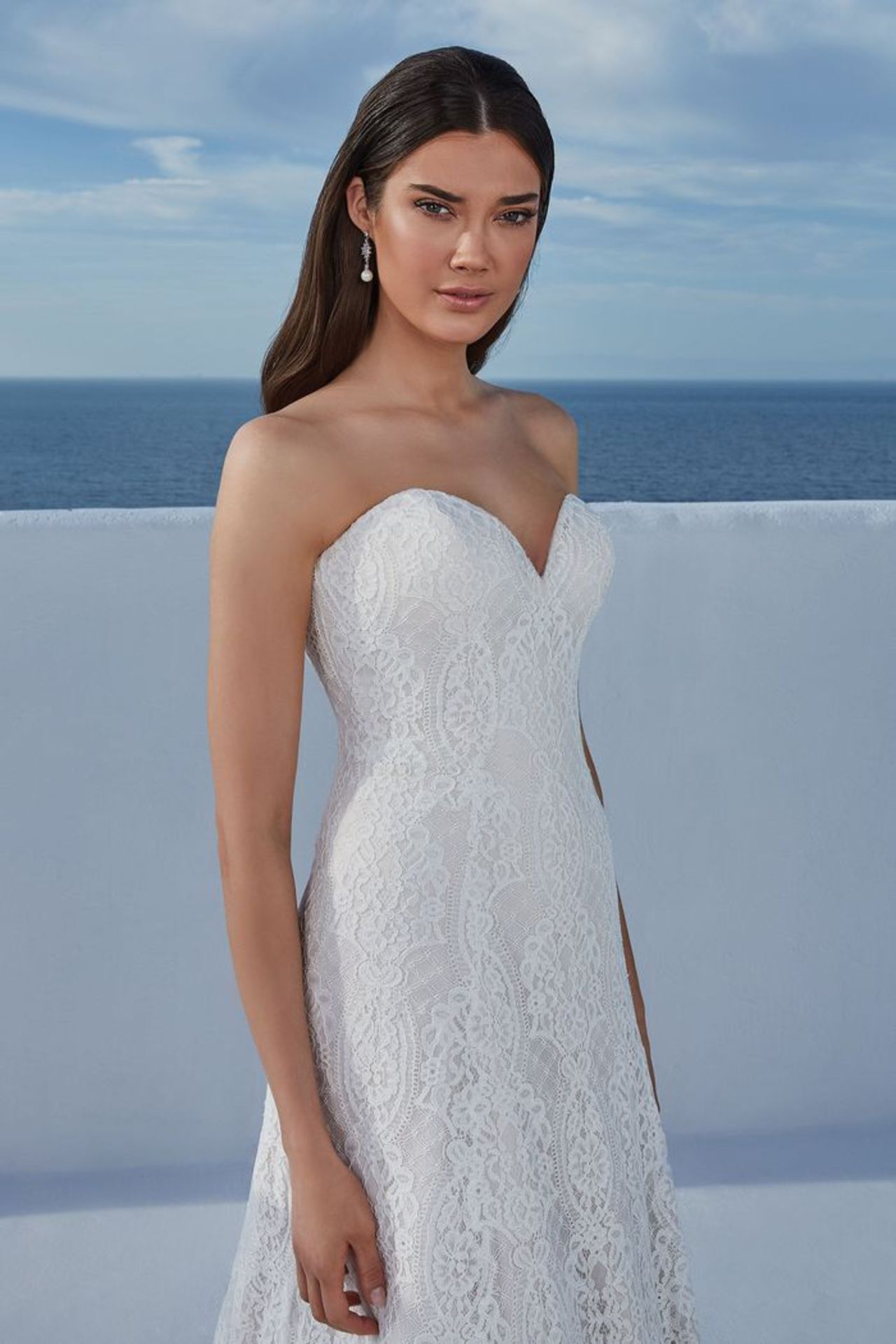 1 x Justin Alexander 'Bethany' Allover Lace A-Line Sweetheart Wedding Dress - Size 18 - RRP £1,450 - Image 3 of 4