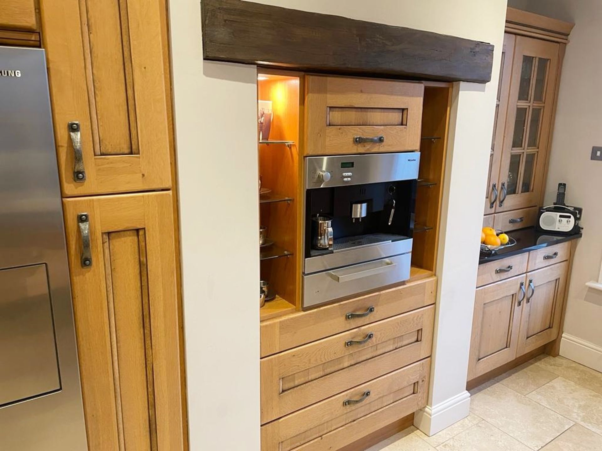 1 x Bespoke Fitted Solid Oak Kitchen With Black Granite Worktops, Central Island, Attached Dining - Image 40 of 65