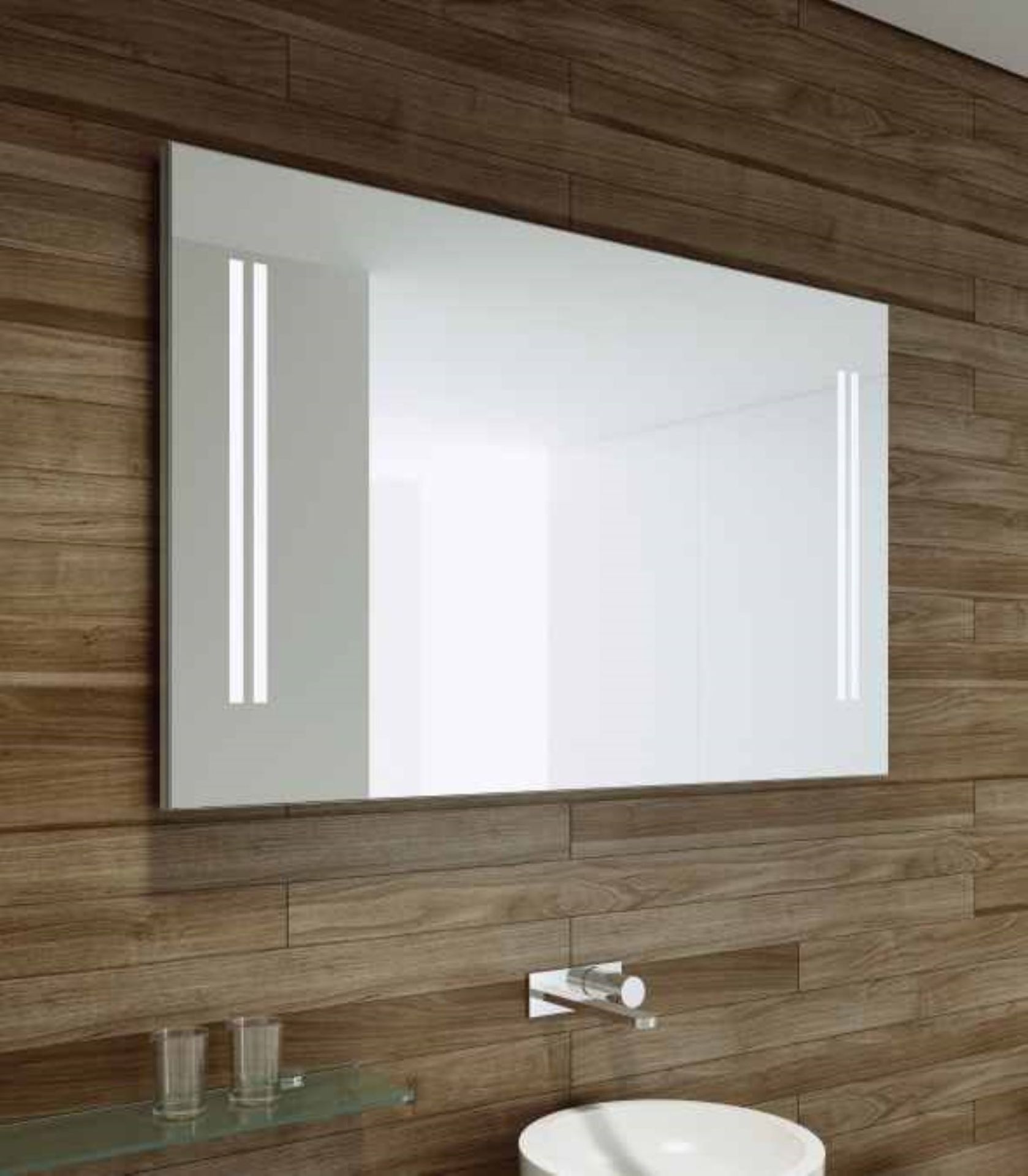 1 x Chelsom Large Illuminated LED Bathroom Mirror With Demister - Brand New Stock - As Used in Major - Image 2 of 14
