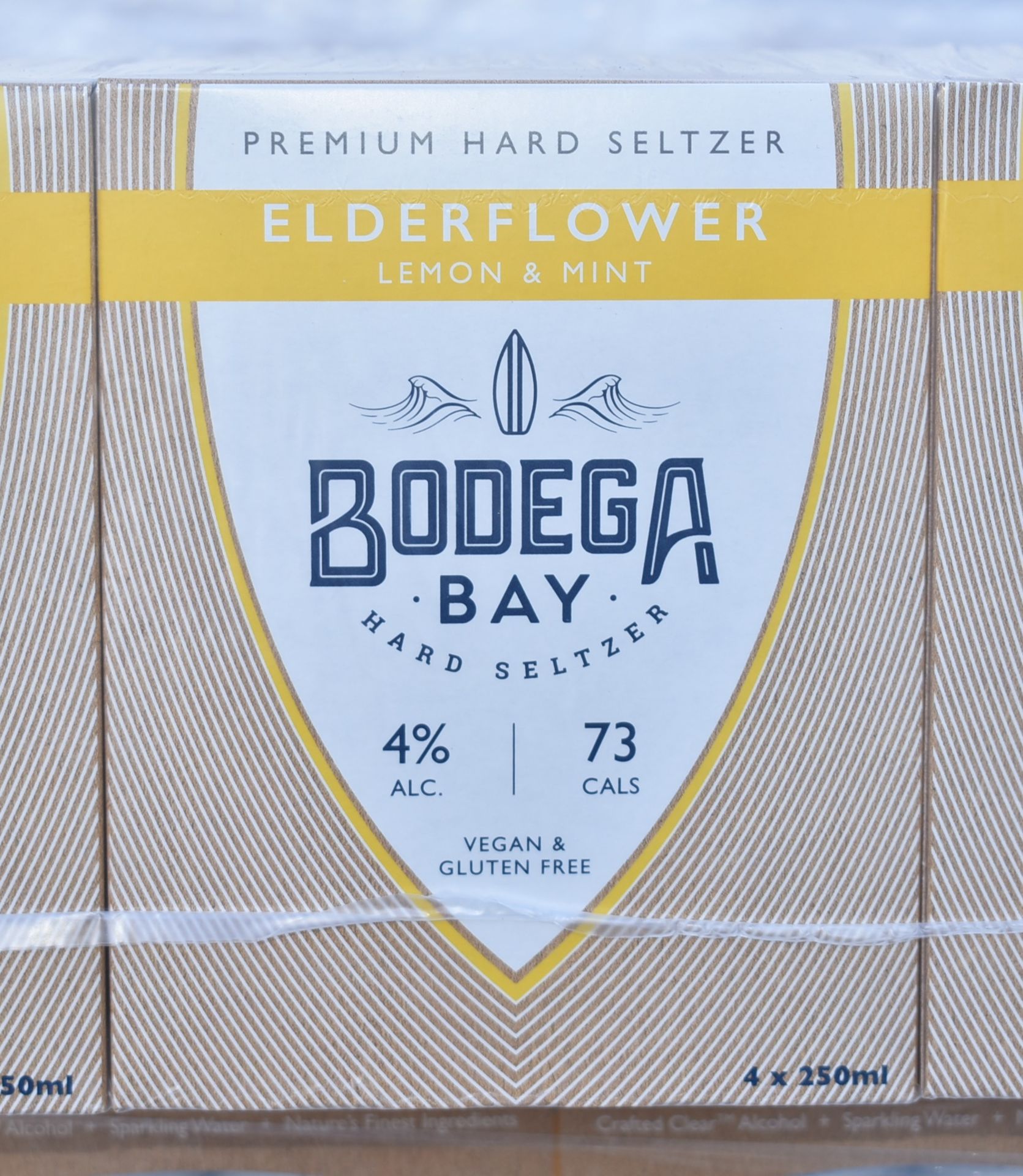 24 x Bodega Bay Hard Seltzer 250ml Alcoholic Sparkling Water Drinks - Elderflower Lemon & Mint - - Image 4 of 8